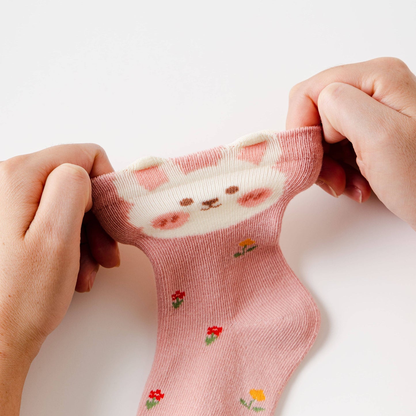 Lot de 5 Chaussettes Lapin Rose I Bébé et Enfant