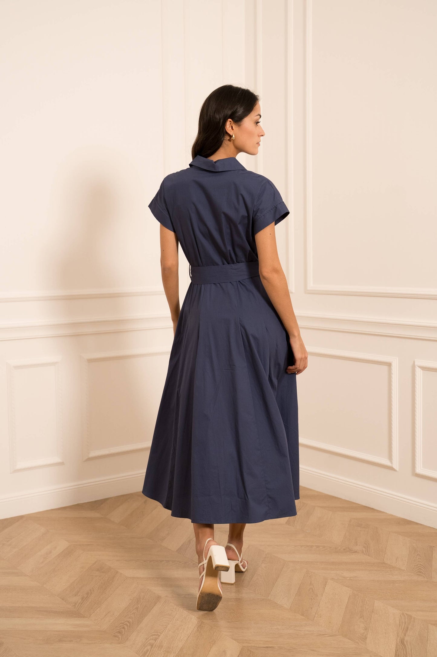 Robe chemisier en coton - CK08551-1
