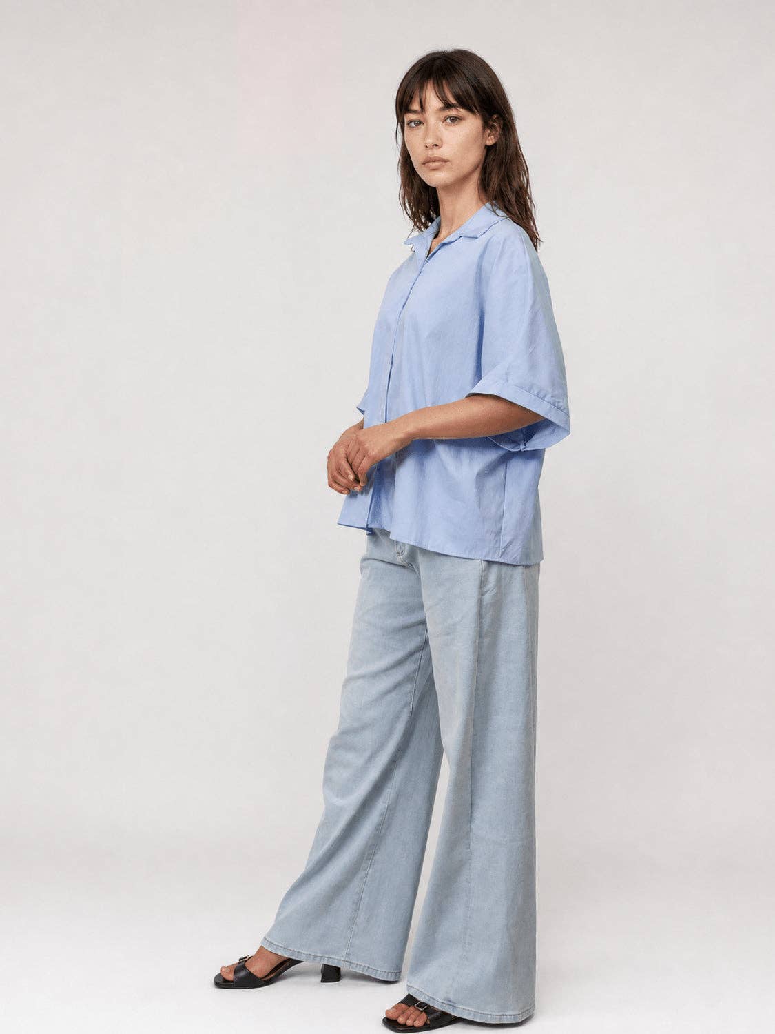 Chemise fluide à manches courtes TDM15324