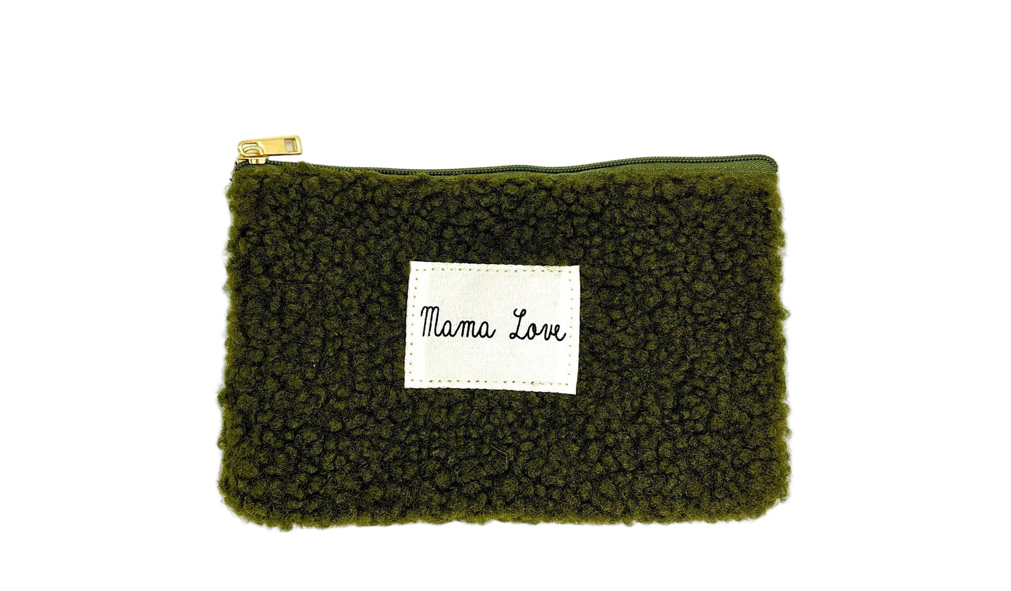 Pochettes Bouclettes Kaki