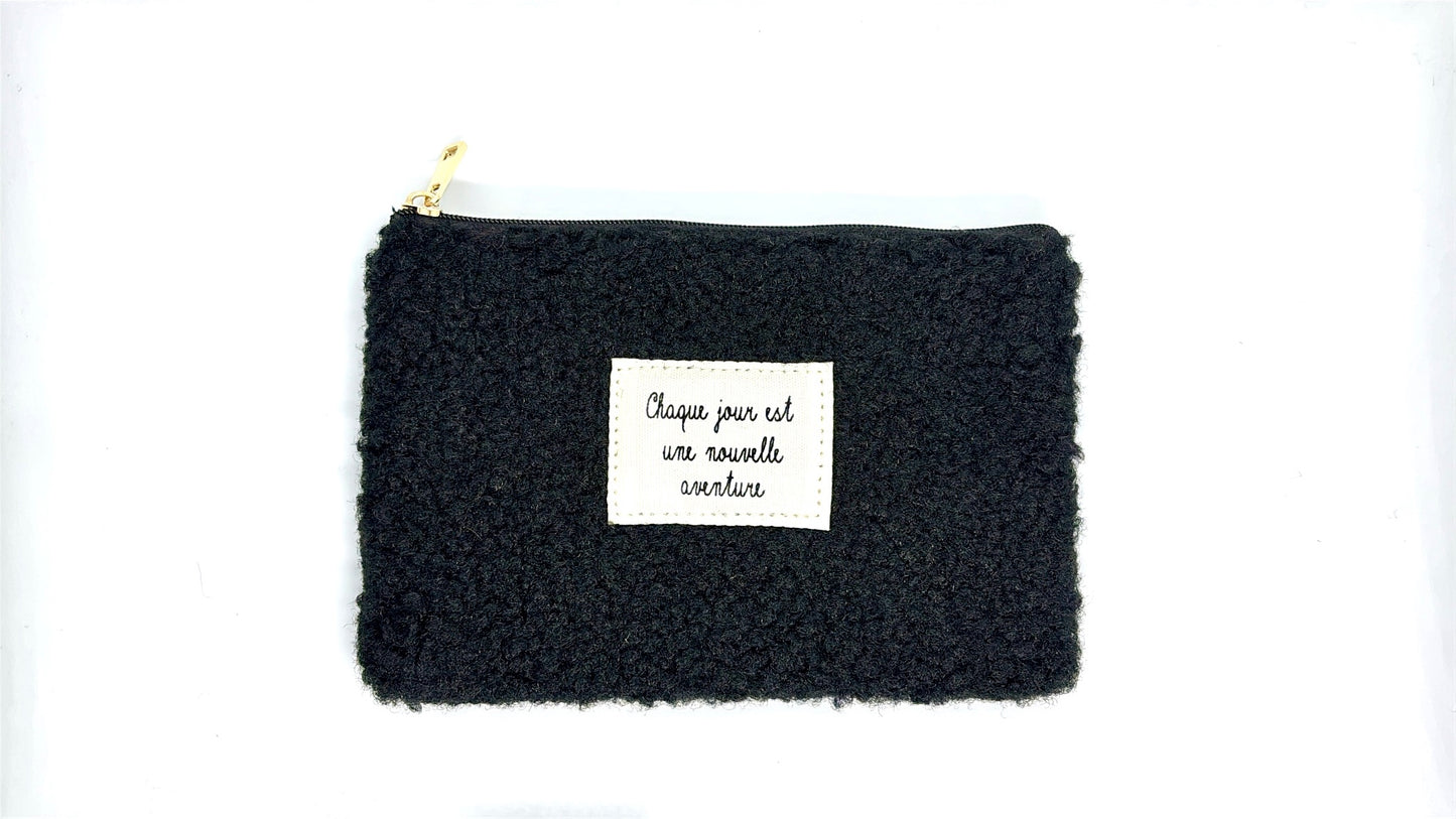 Pochette Bouclette Noir