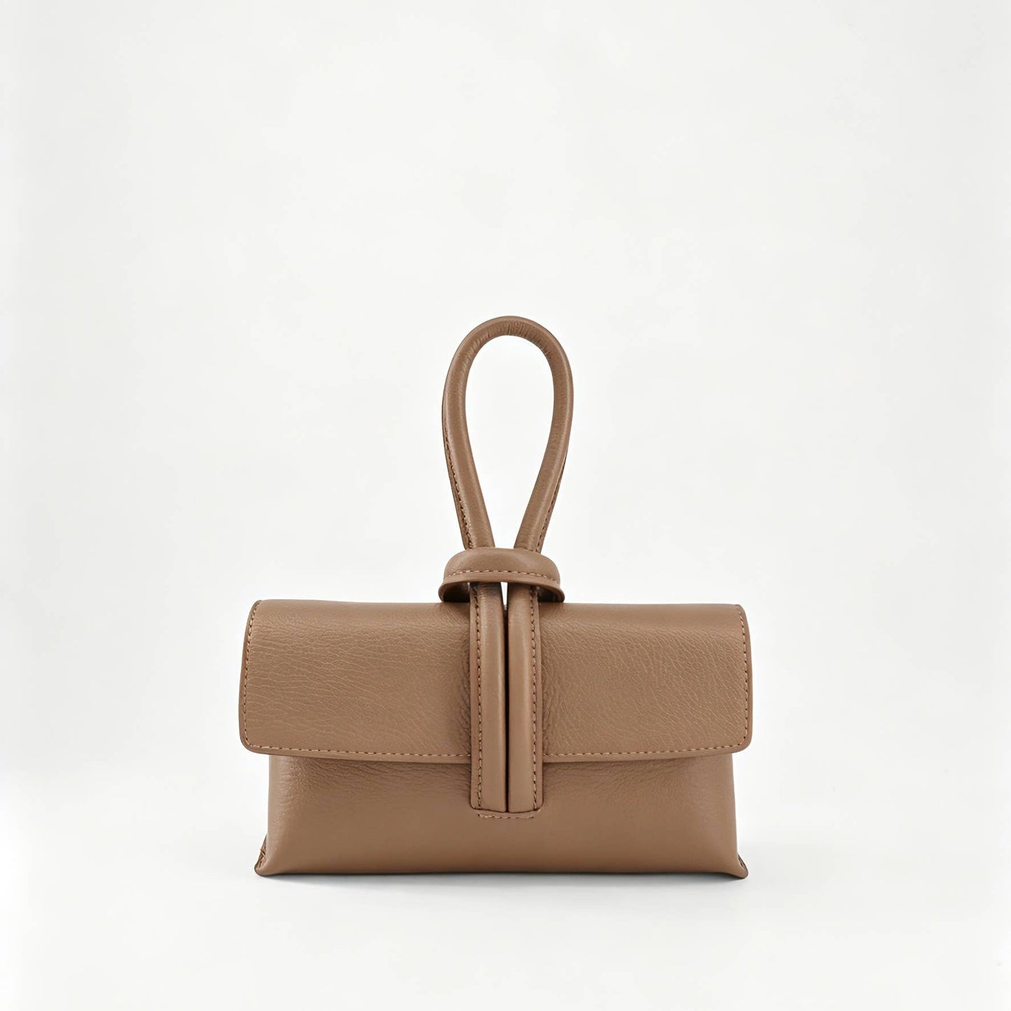 Sac à Main en Cuir Véritable Togo avec Bandoulière réglable: Orange