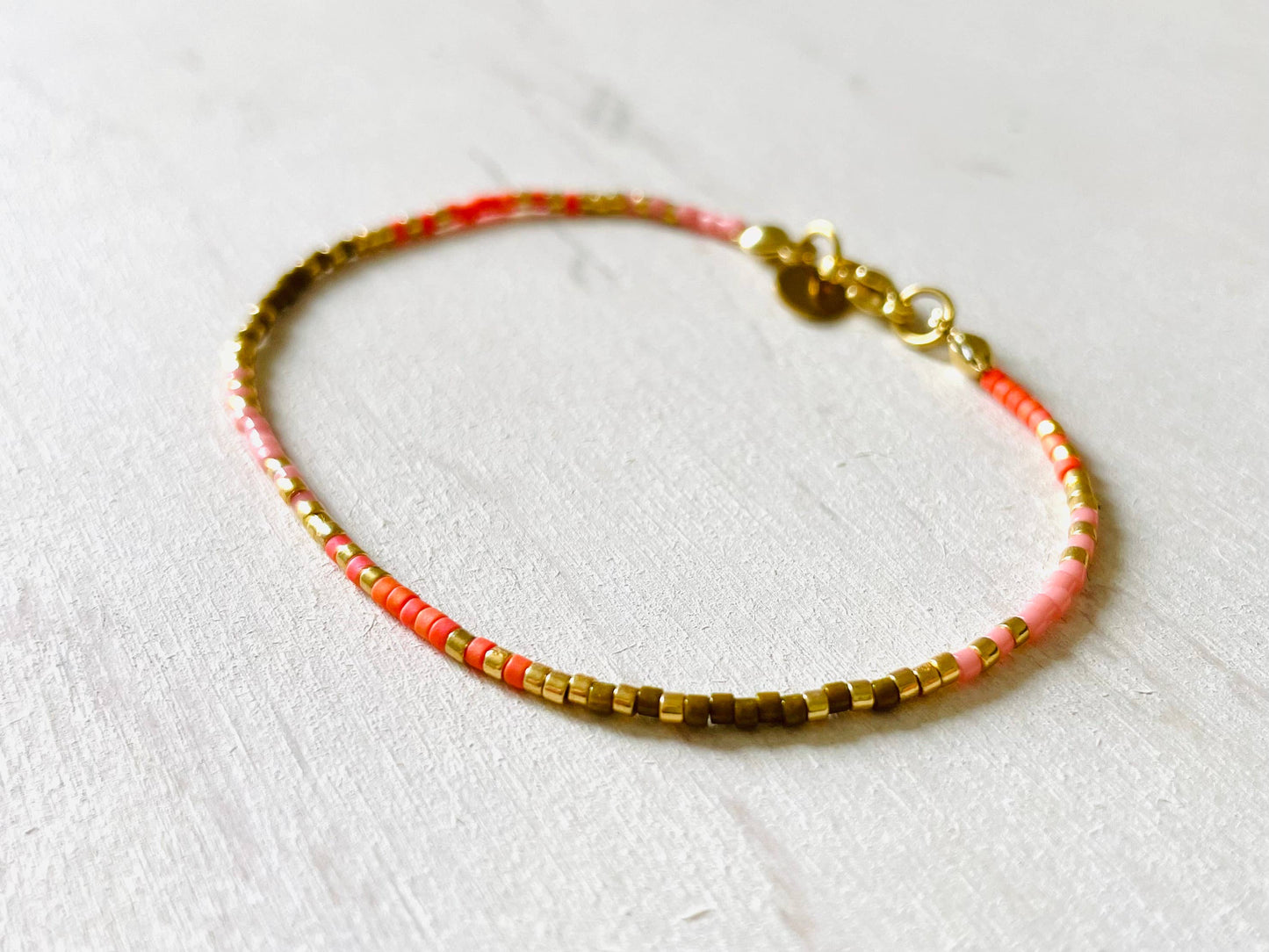 Bracelets acier inoxydable femme, bracelets perles N005