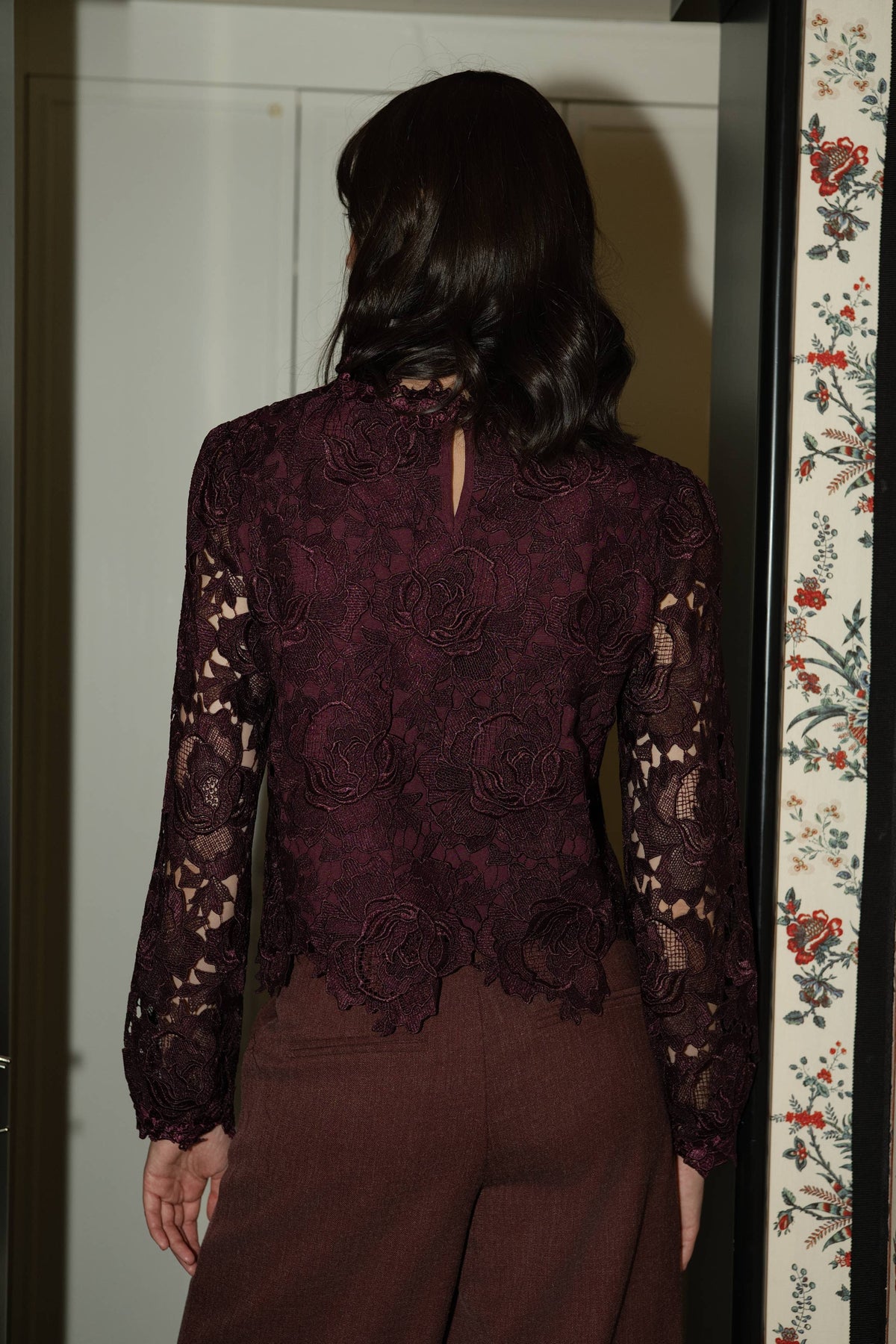 Blouse en guipure H326A