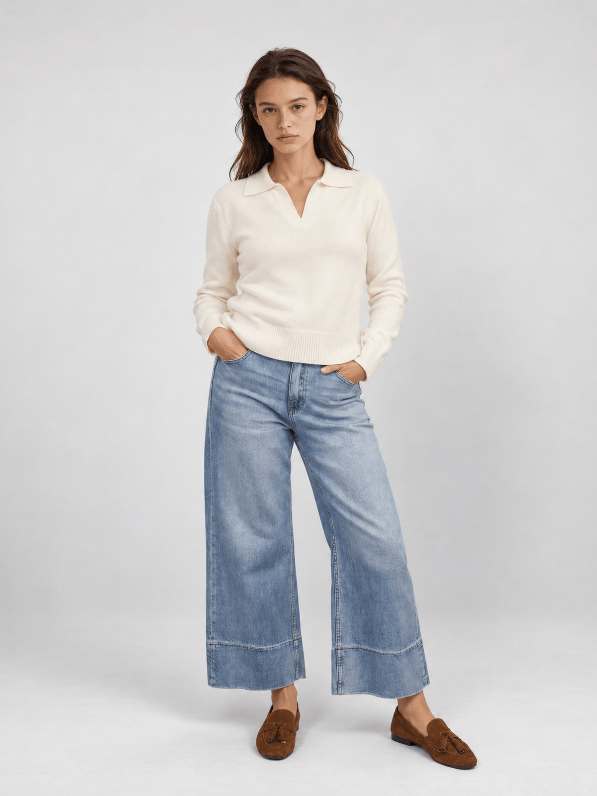 Pull maille col polo – HY1881