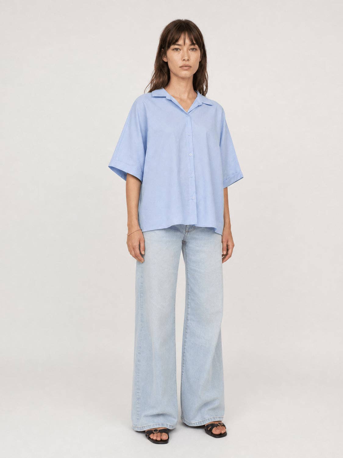 Chemise fluide à manches courtes TDM15324