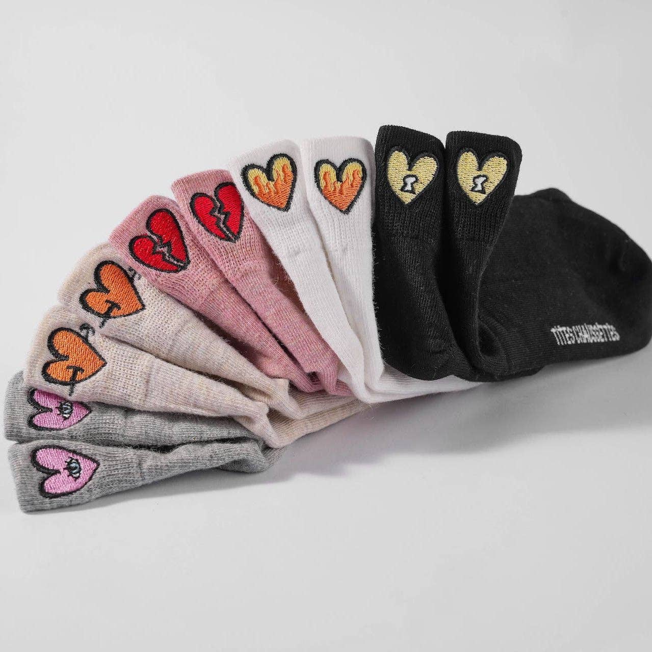 Lot de 5 Chaussettes Languette Cœur Femme I 35-41