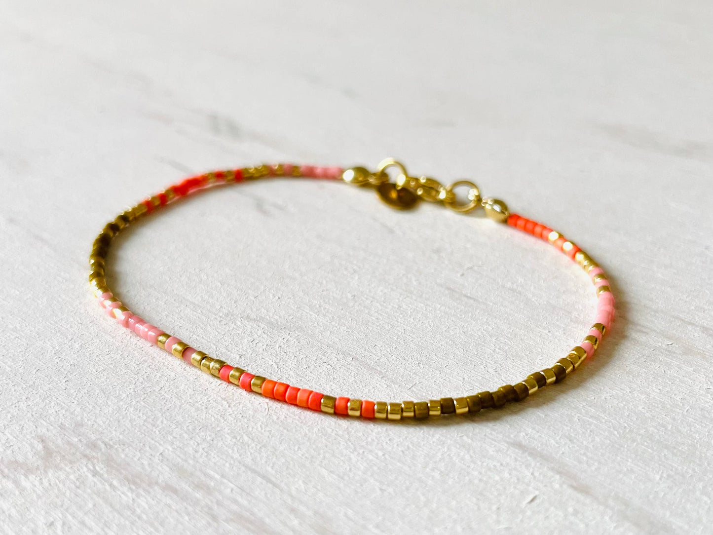 Bracelets acier inoxydable femme, bracelets perles N005