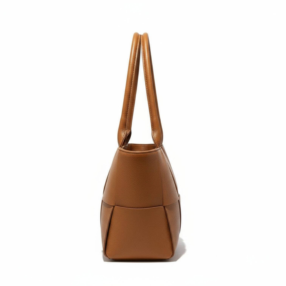 BELLA CLASSICA – Sac cabas en cuir Camel | Fabriqué en Italy