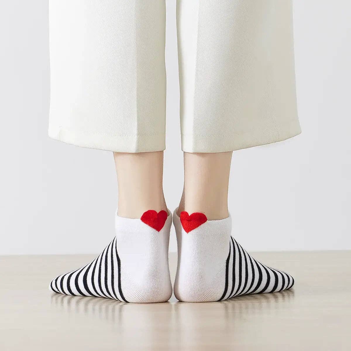 Lot de 5 Chaussettes Coup de Coeur Marine Femme I 35-41