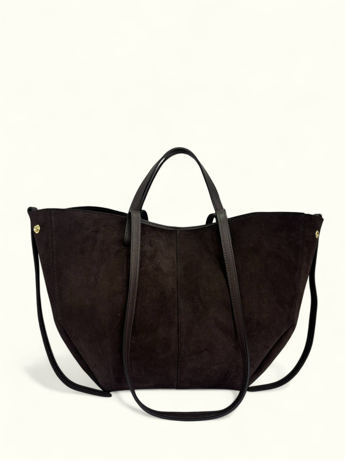 Sac en véritable cuir suédé, grande taille