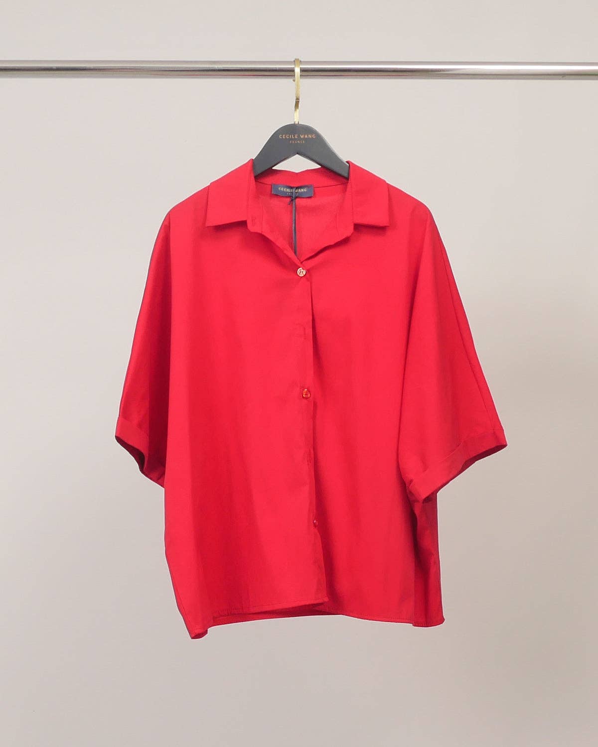 Chemise fluide à manches courtes TDM15324