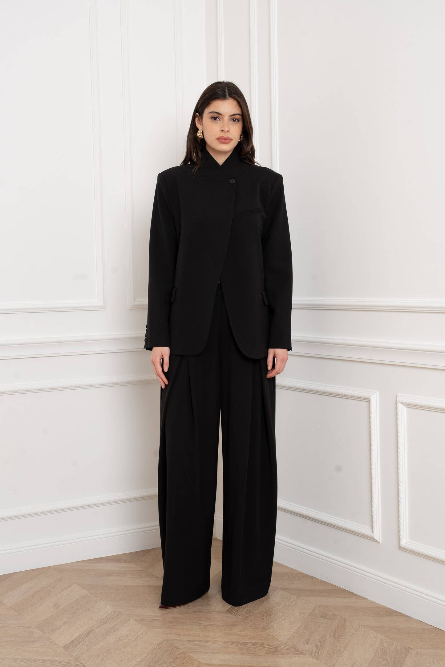 [Timeless] Veste structurée avec col officier repliable