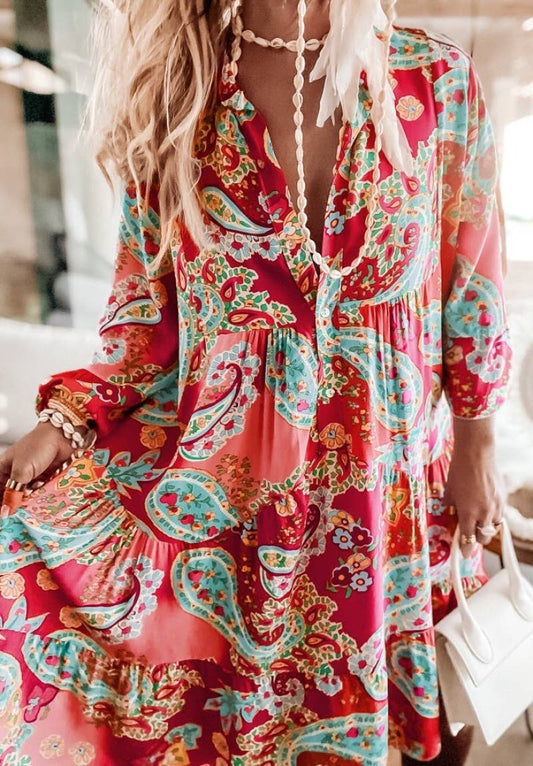 Robe courte en viscose - 24062-12