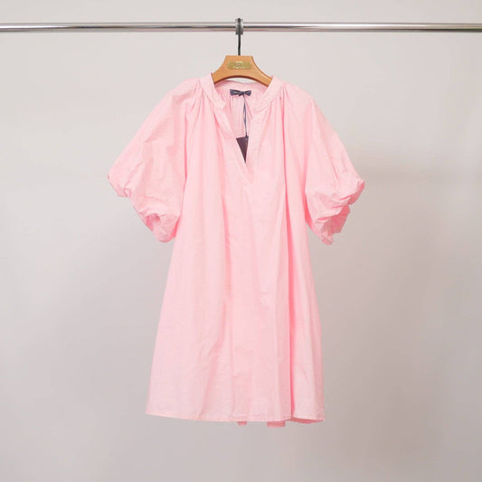 Robe ample col V manches bouffantes DB14485