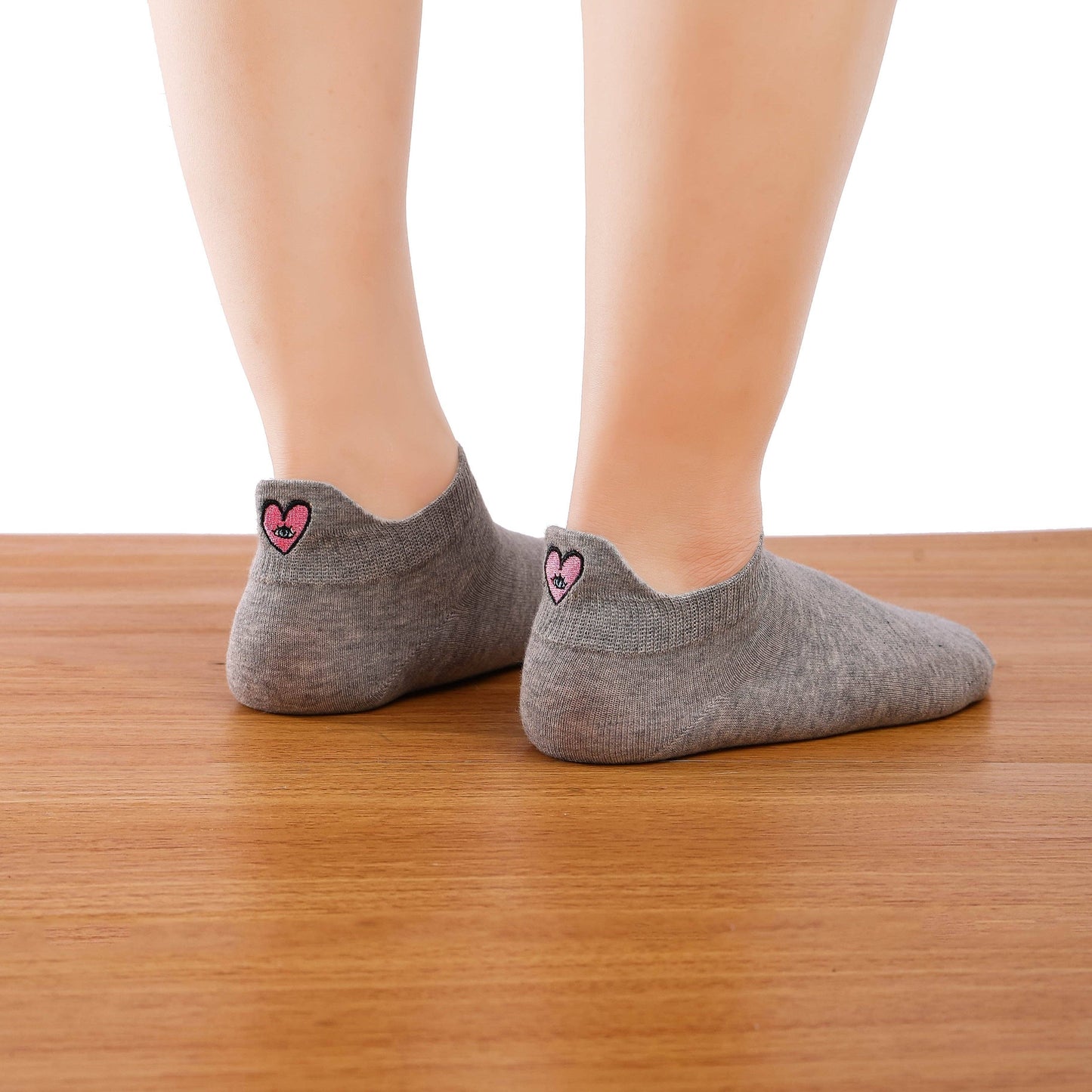 Lot de 5 Chaussettes Languette Cœur Femme I 35-41