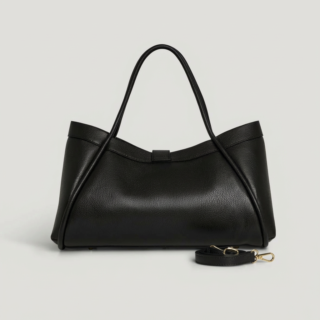 Sac en Cuir Véritable Fabriqué en Italie Élégant 45x25x20cm