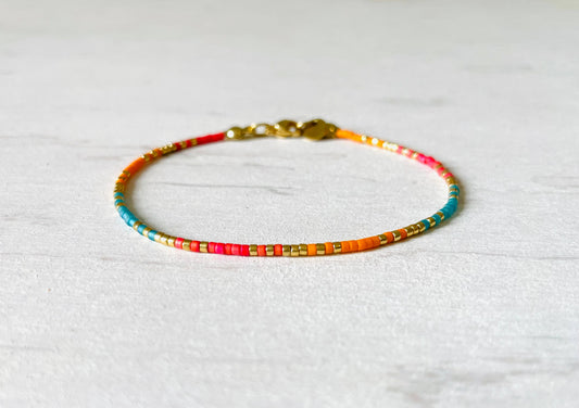 Bracelets acier inoxydable femme, bracelets perles N012