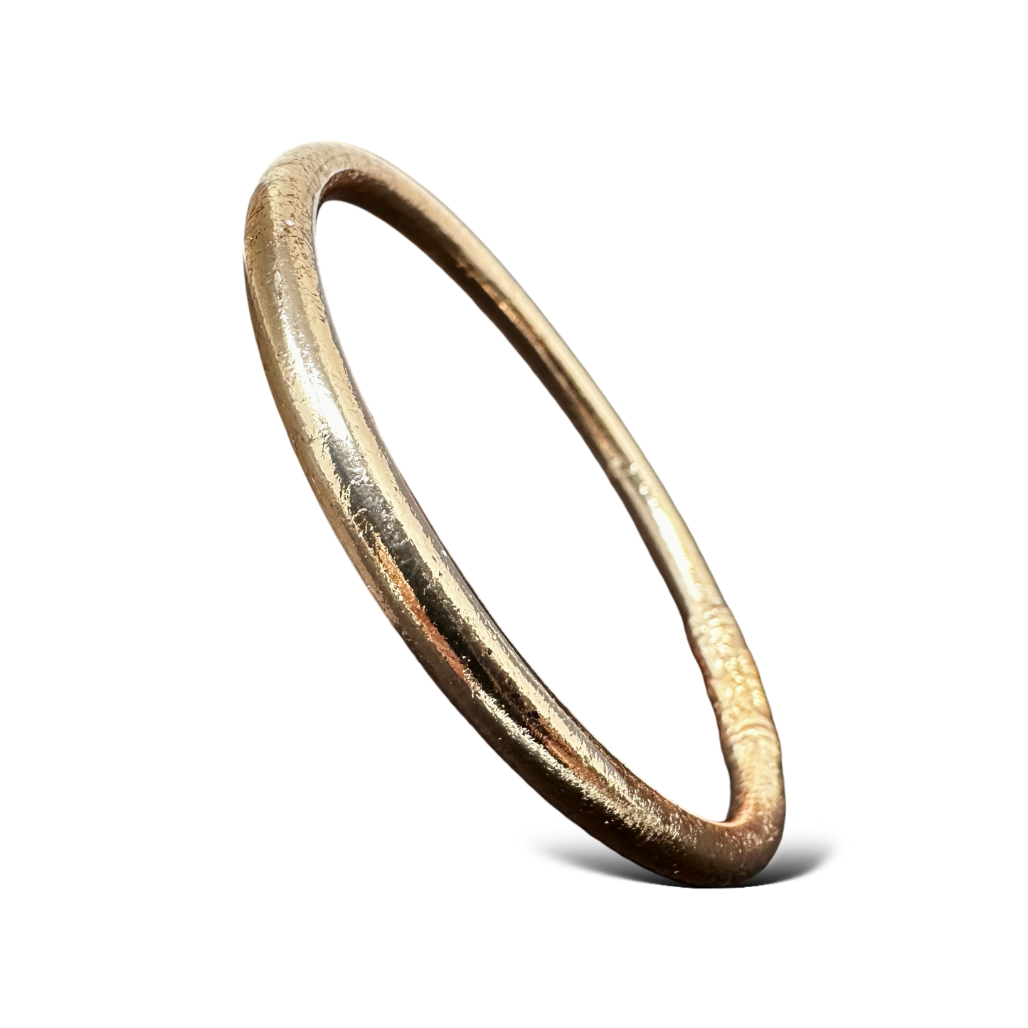 Bracelet Jonc Bouddhiste Thaïlandais Champagne Kumlaï Béni: 6.5 cm (Diamètre interieur)