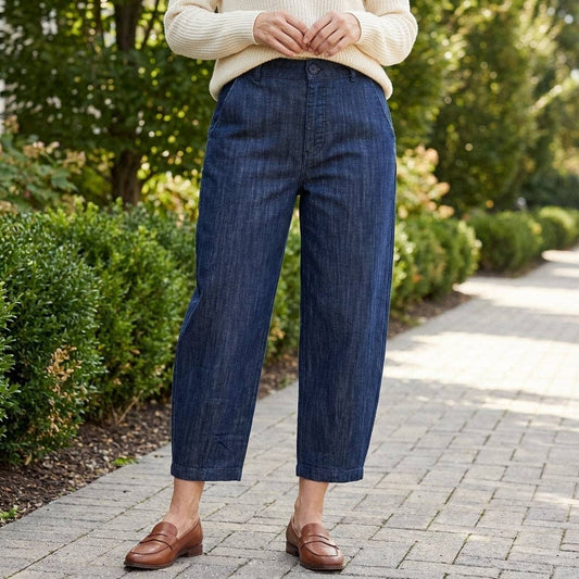 Pantalon denim coupe carotte – TDM00826