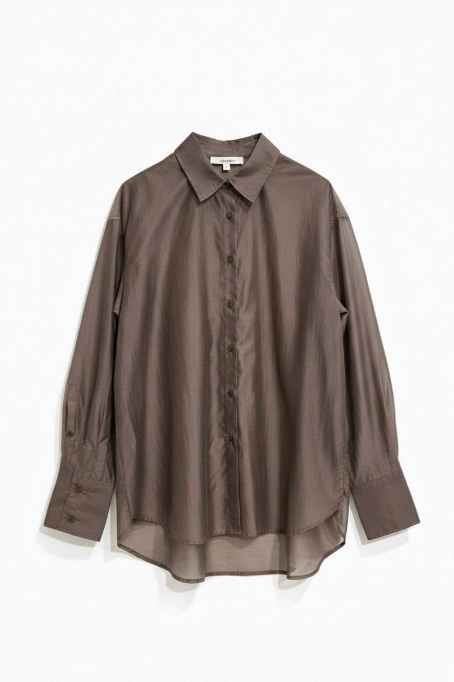 Chemise lyocell transparent oversize