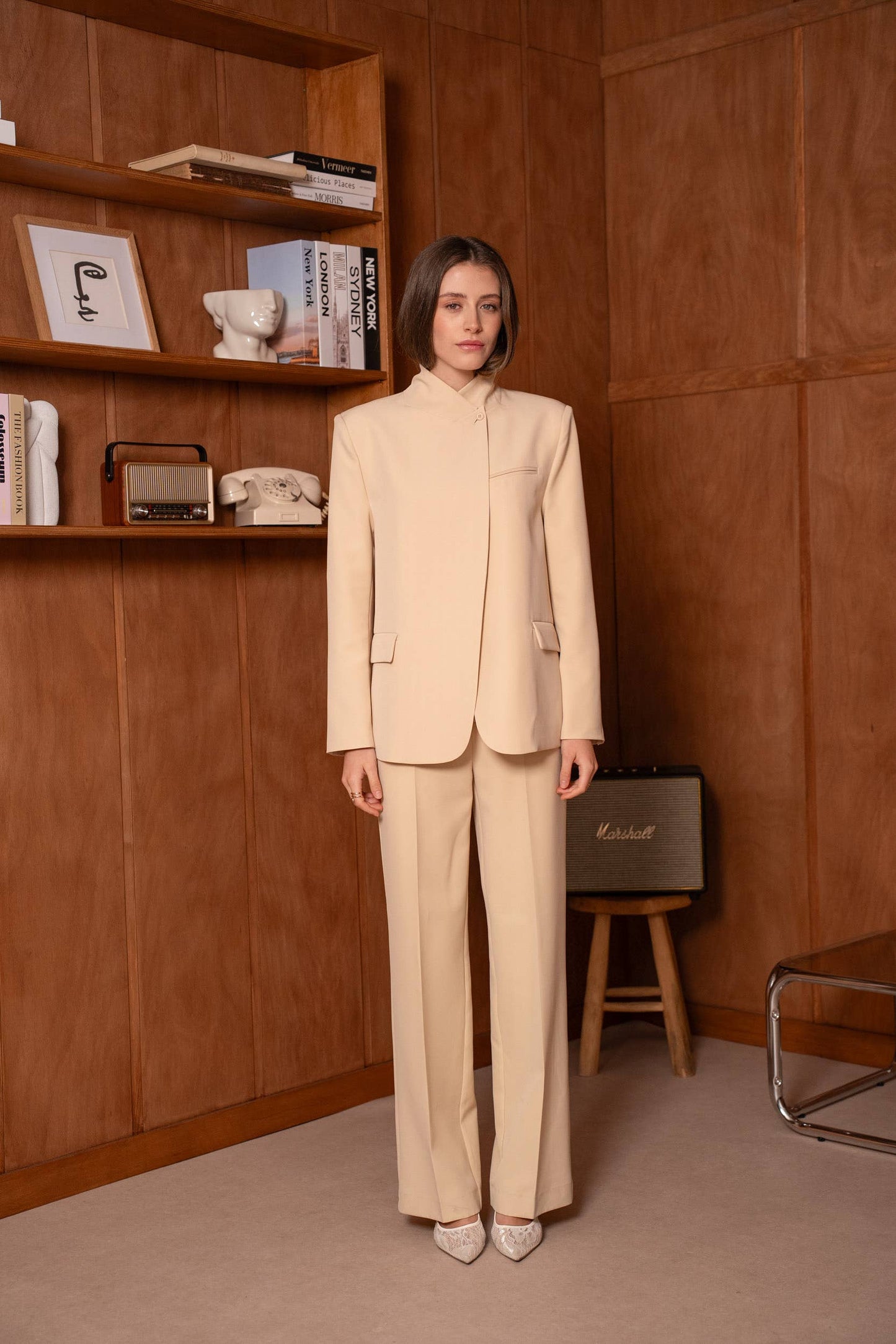 [Timeless] Veste structurée avec col officier repliable
