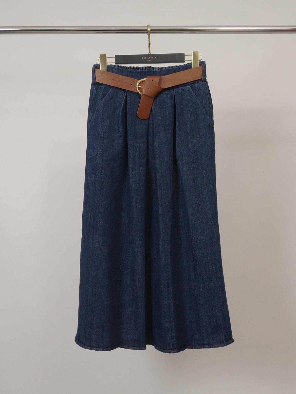 Jupe en jean à ceinture amovible – THS52123J