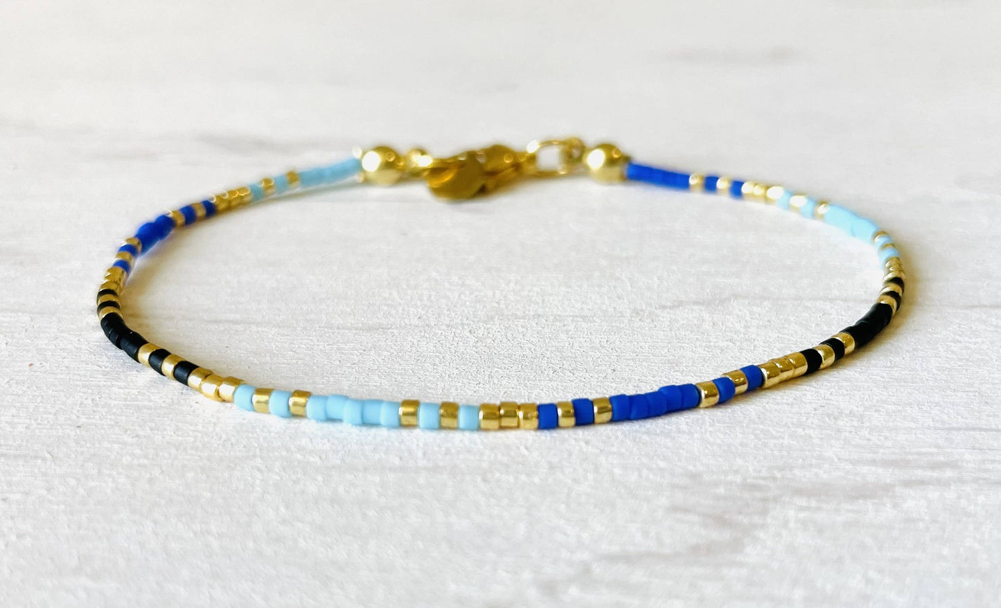 Bracelets acier inoxydable femme, bracelets perles N017