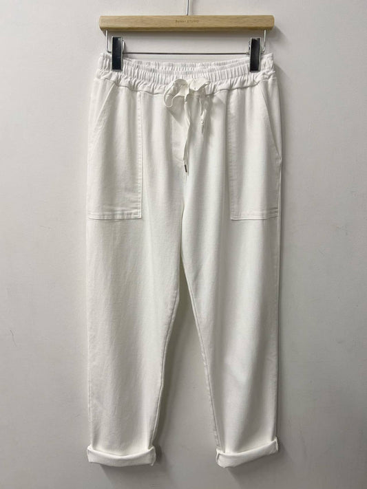 Pantalon ample à taille élastique