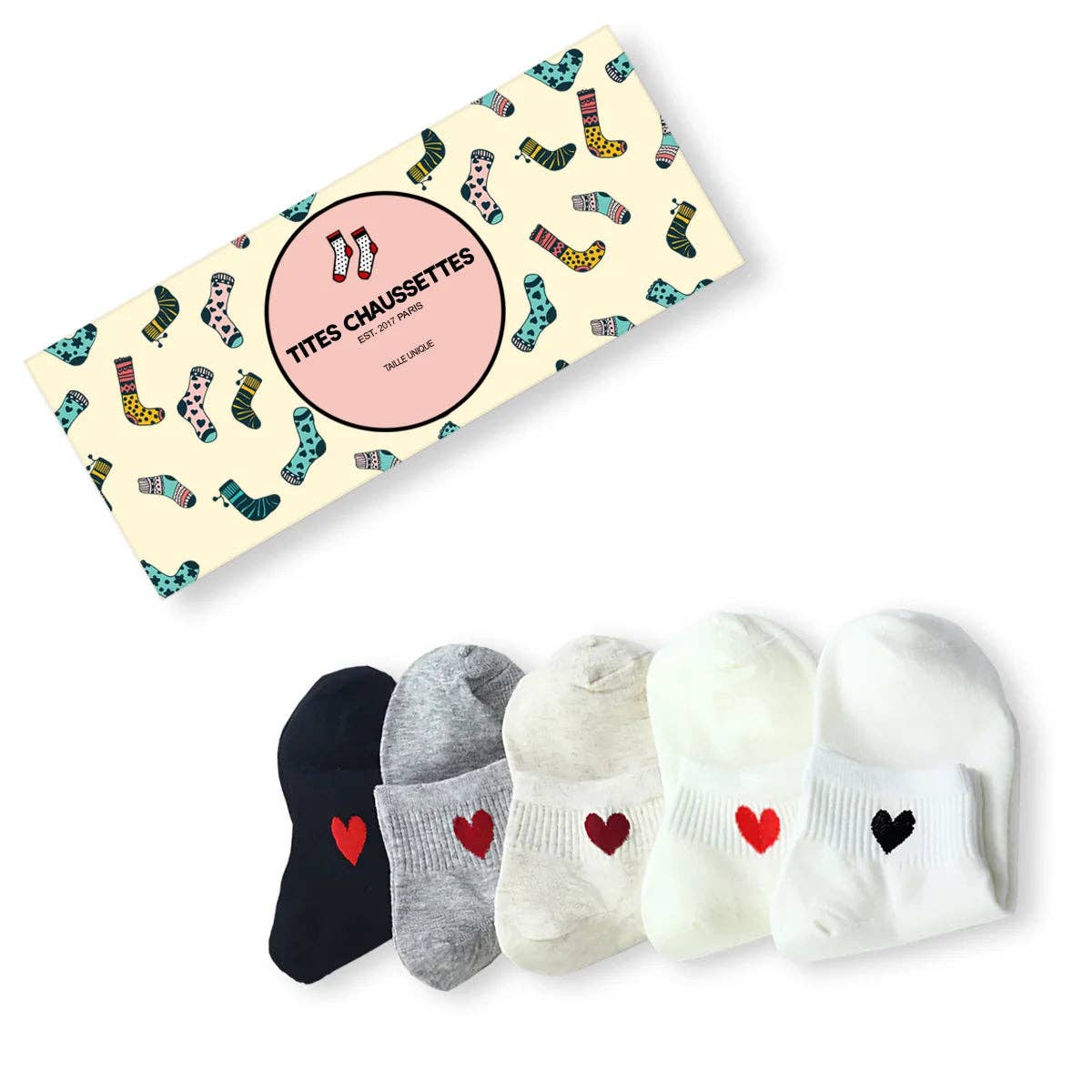Chaussettes Basses Coeur Côté Femme I 35-41
