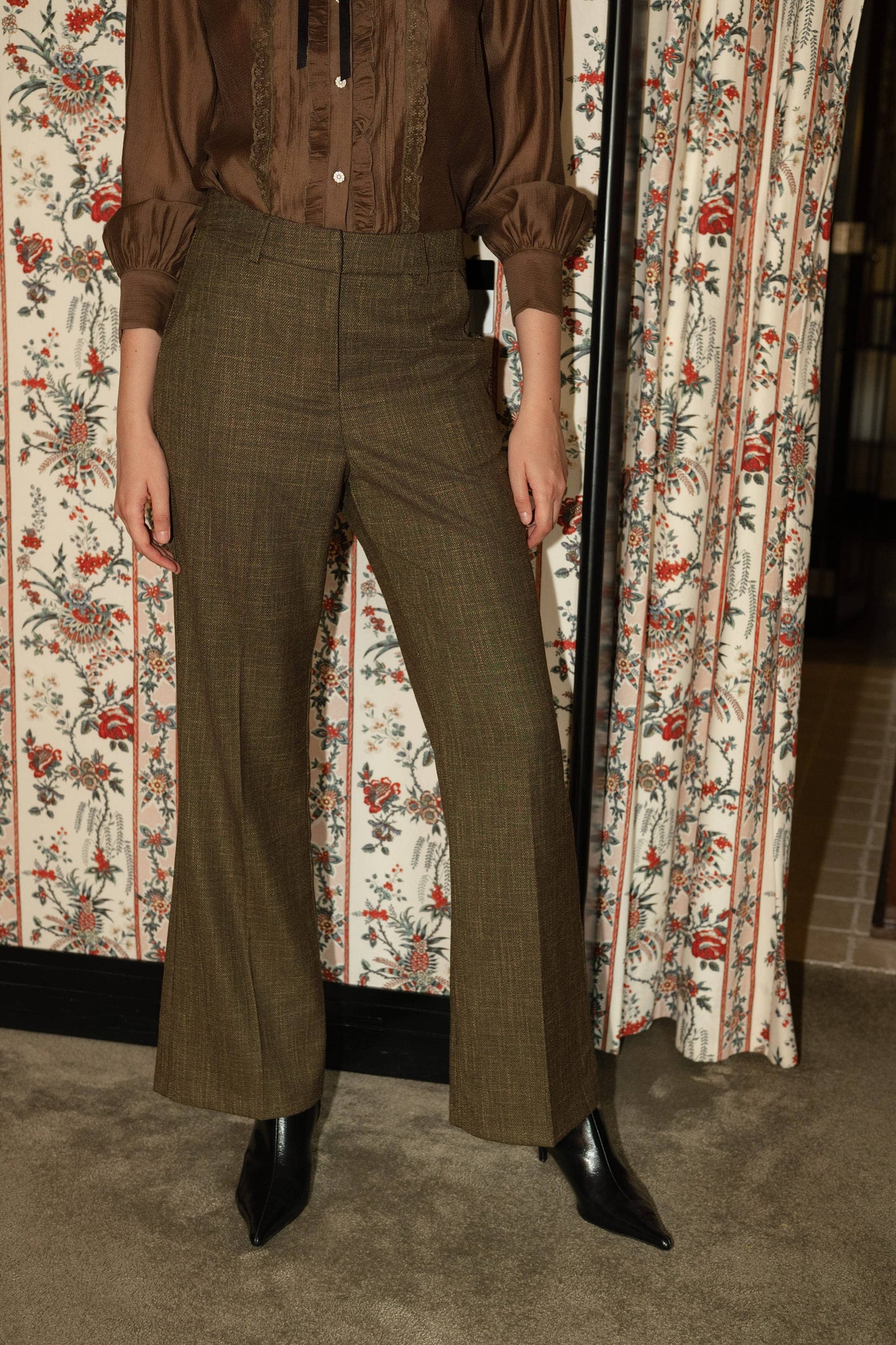 Pantalon droit chiné P999