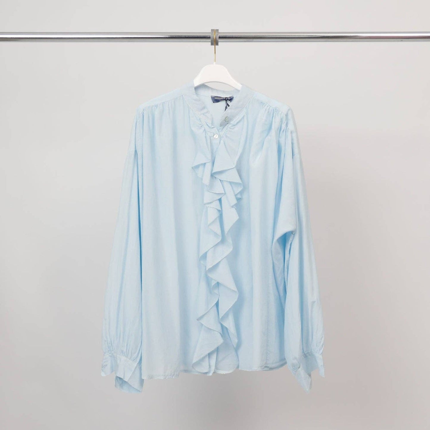 Chemise à volants col officier – DB14953: Khaki