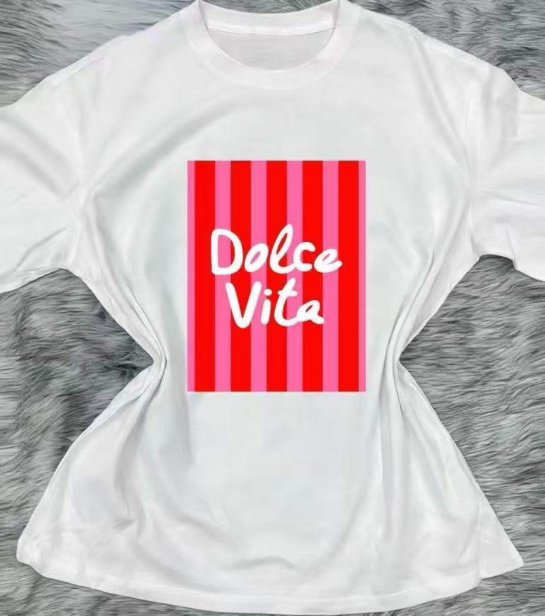 T Shirt Coton Imprimé - Dolce Vita 