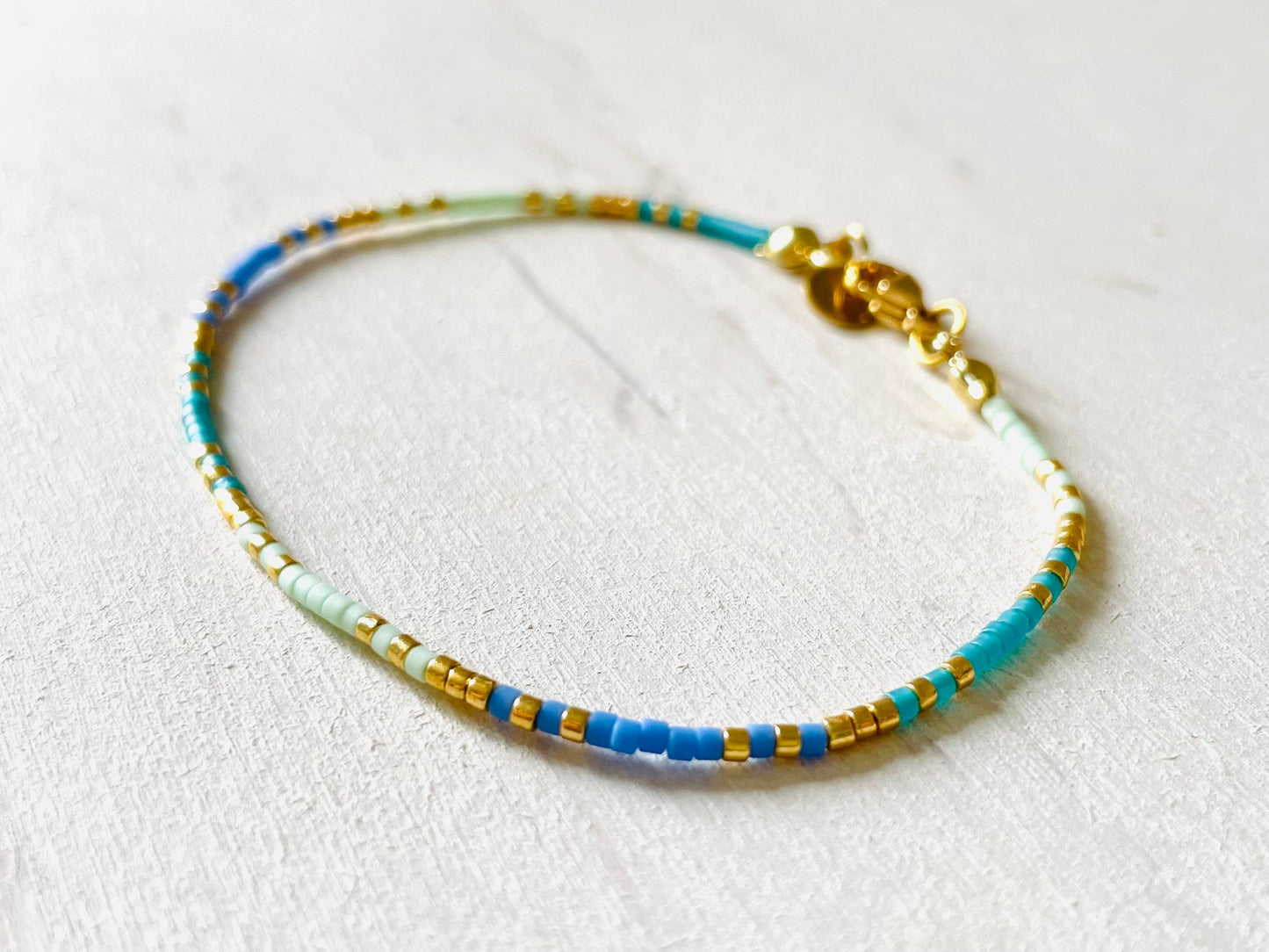 Bracelets acier inoxydable femme, bracelets perles N011