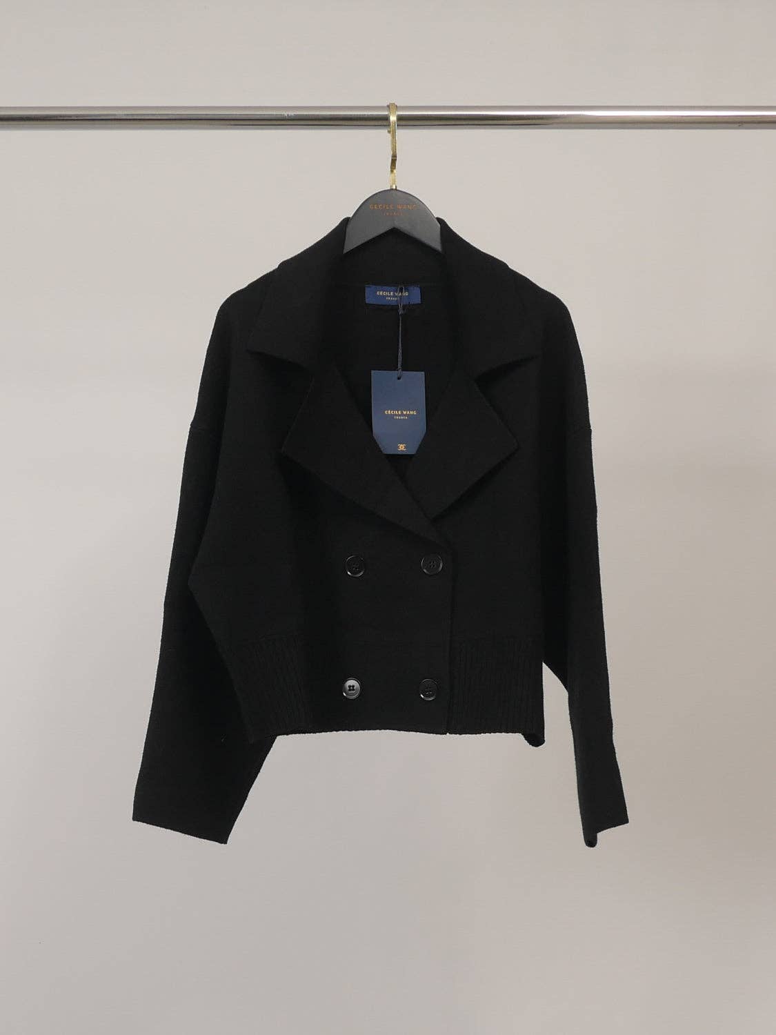 Veste en maille croisée HY30760