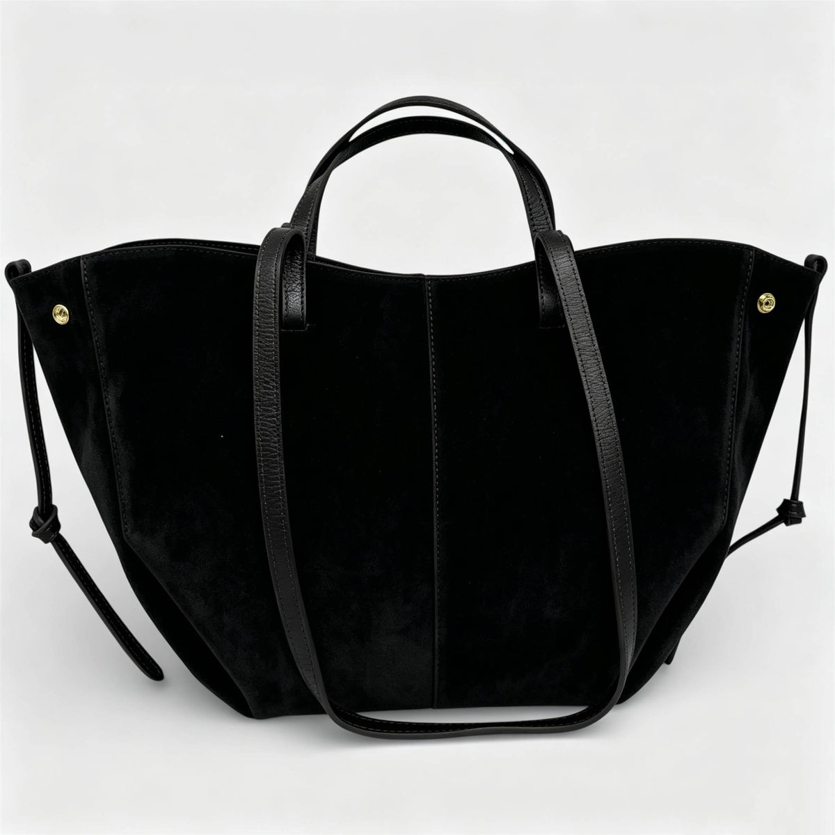 Sac en véritable cuir suédé, grande taille
