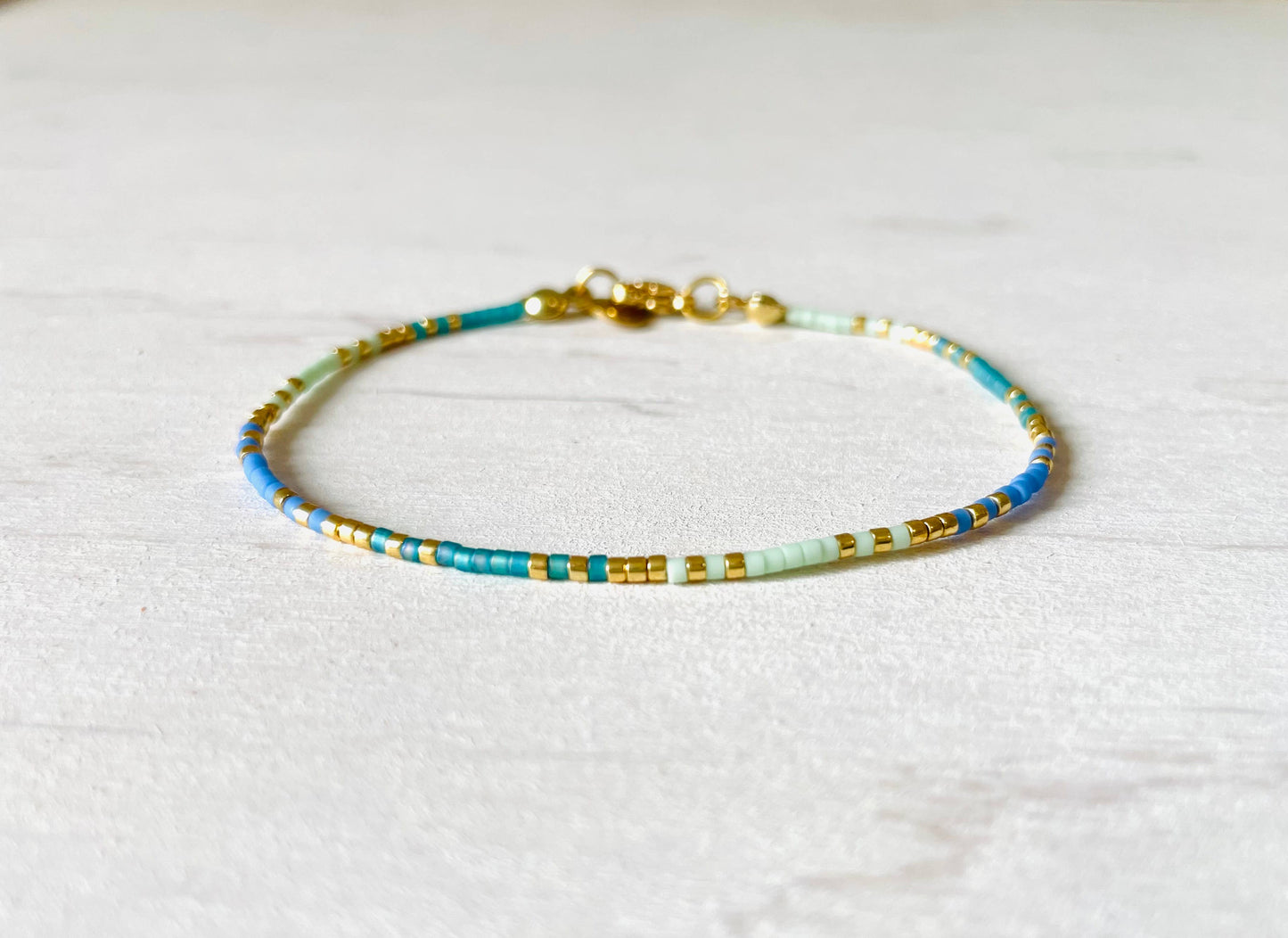 Bracelets acier inoxydable femme, bracelets perles N011