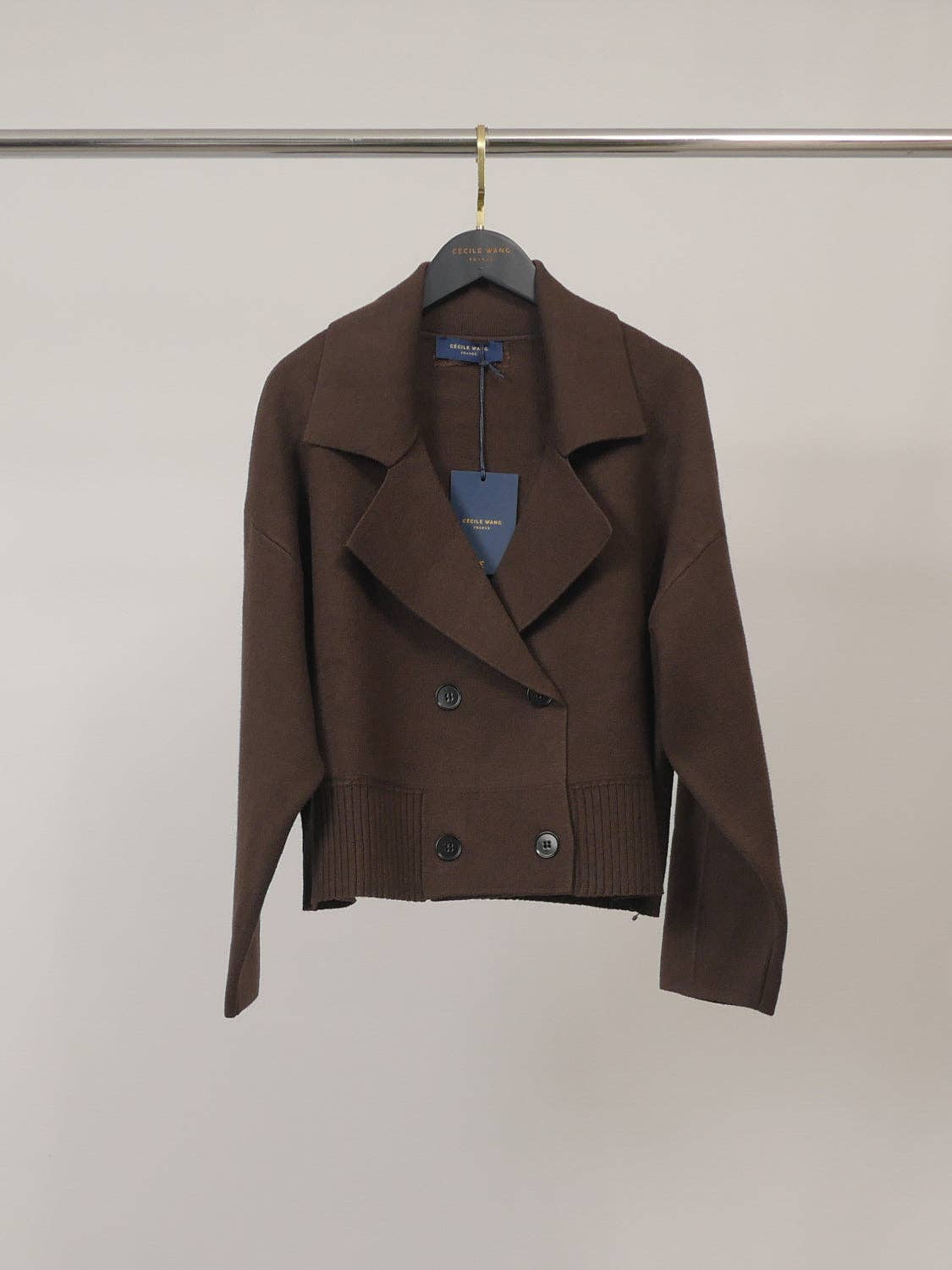 Veste en maille croisée HY30760