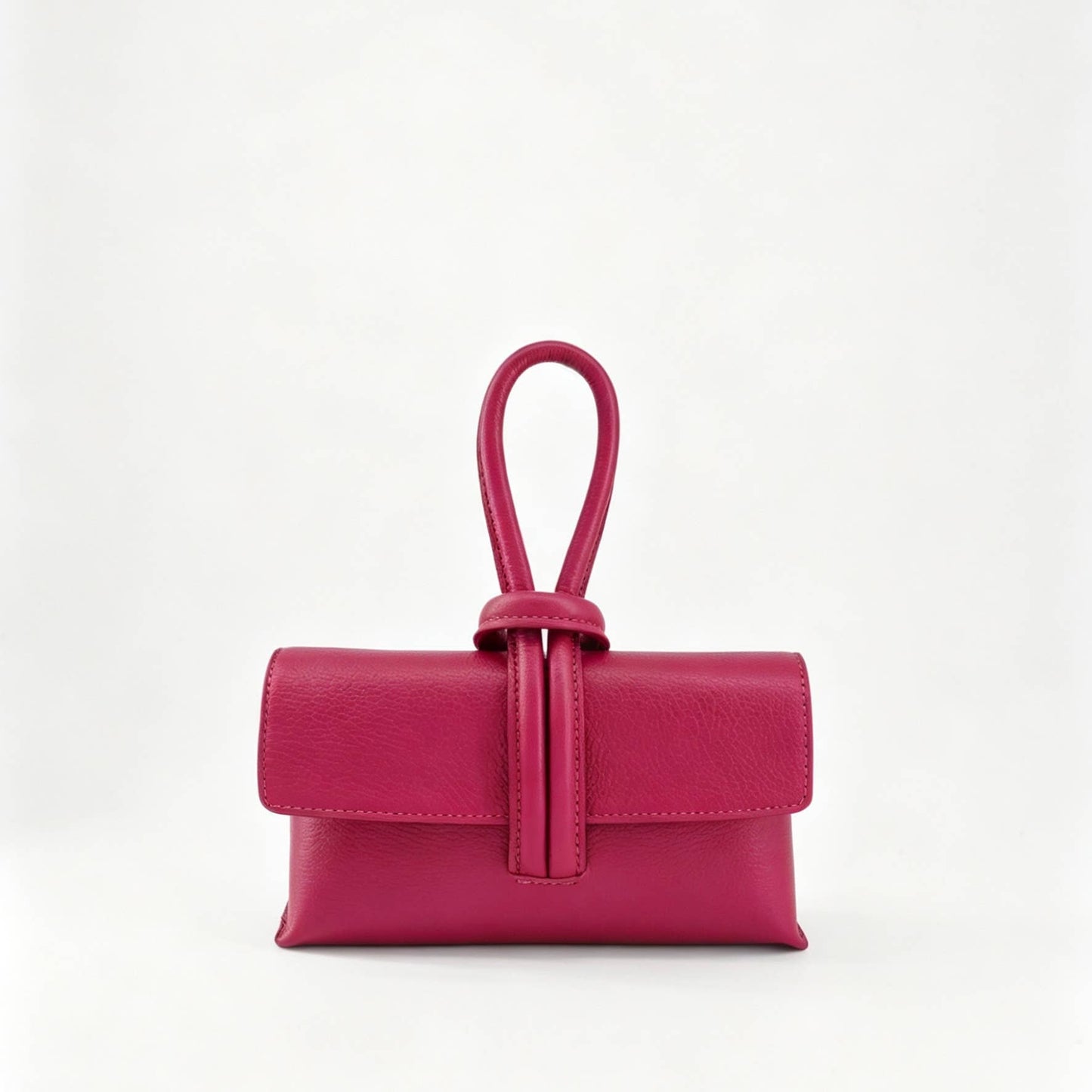 Sac à Main en Cuir Véritable Togo avec Bandoulière réglable: Orange