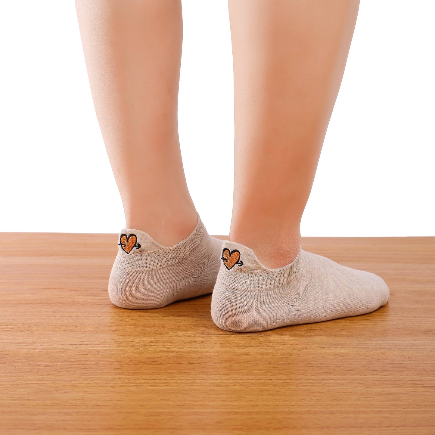 Lot de 5 Chaussettes Languette Cœur Femme I 35-41