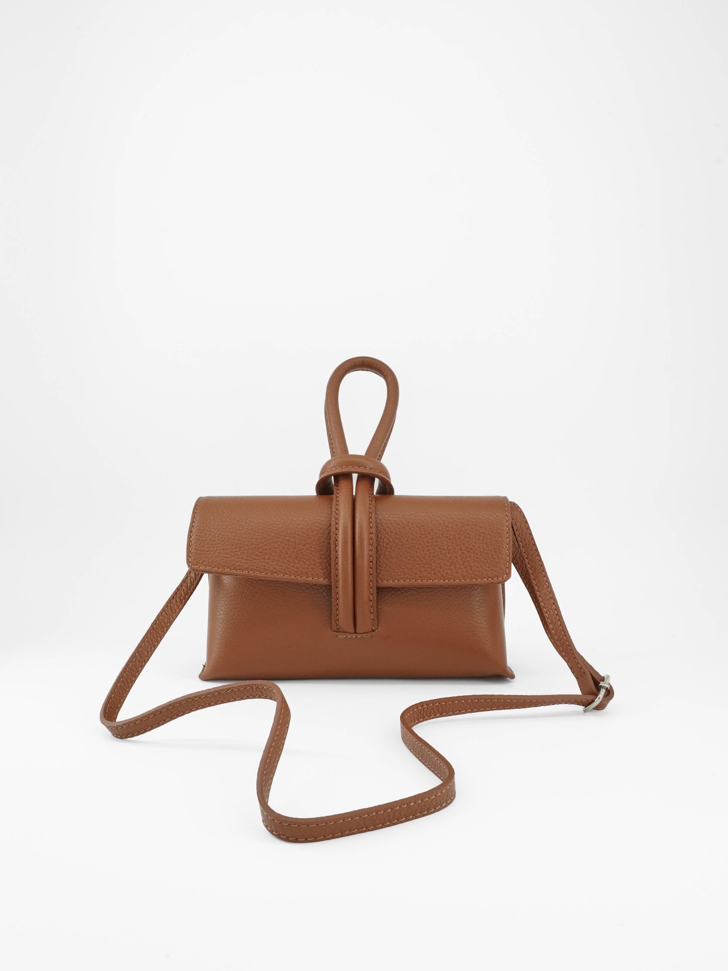 Sac à Main en Cuir Véritable Togo avec Bandoulière réglable: Oro
