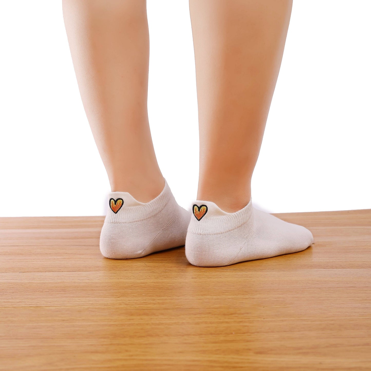 Lot de 5 Chaussettes Languette Cœur Femme I 35-41