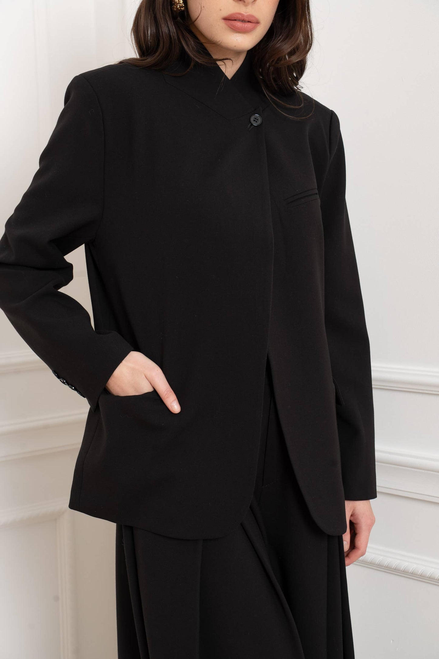 [Timeless] Veste structurée avec col officier repliable