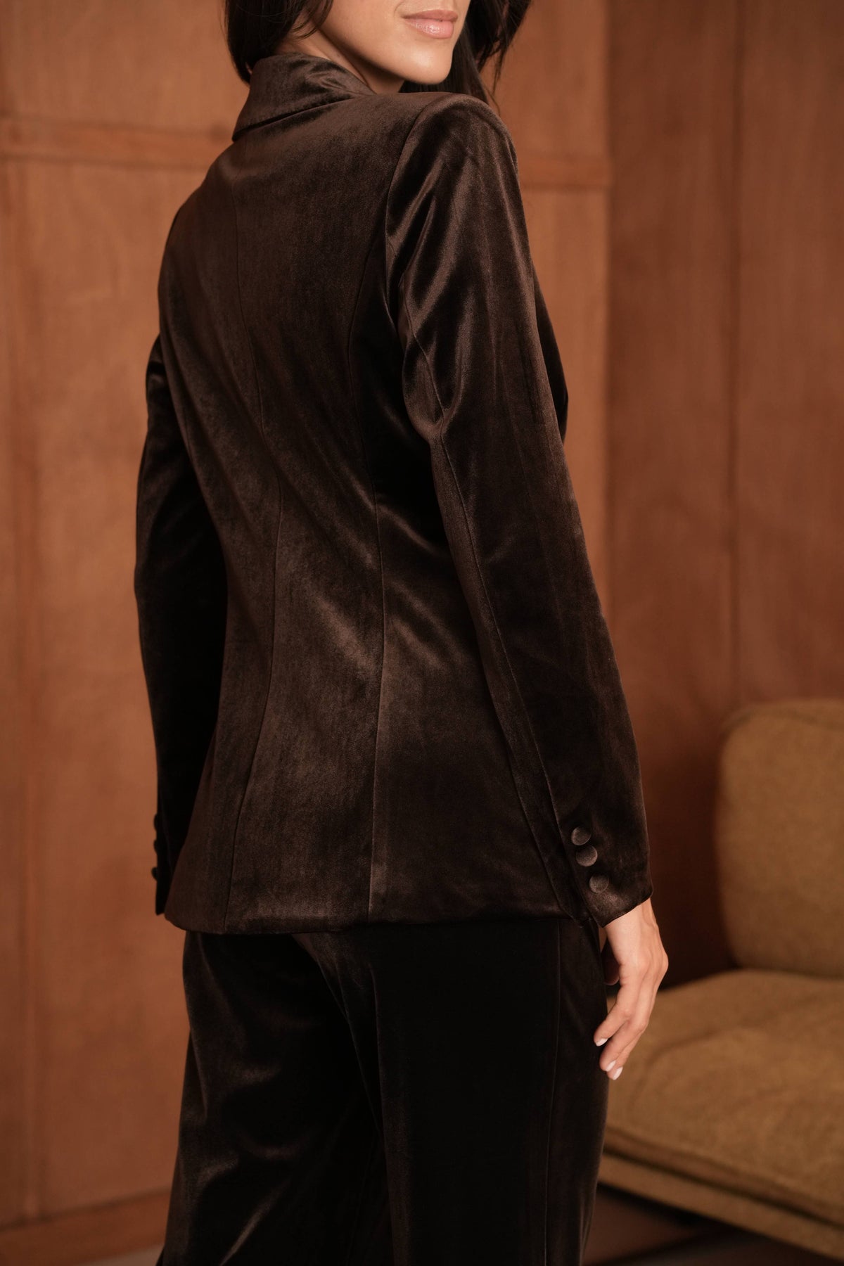 Ensemble velours blazer & pantalon Ganny - V26115 & P2228