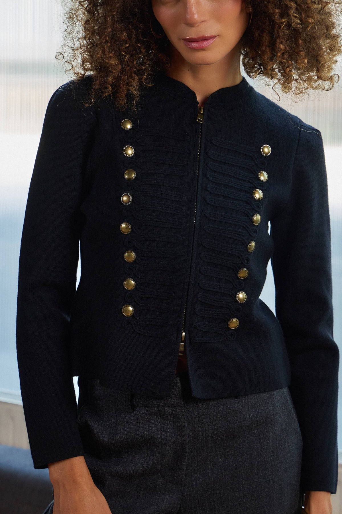 Veste officier en maille V205A