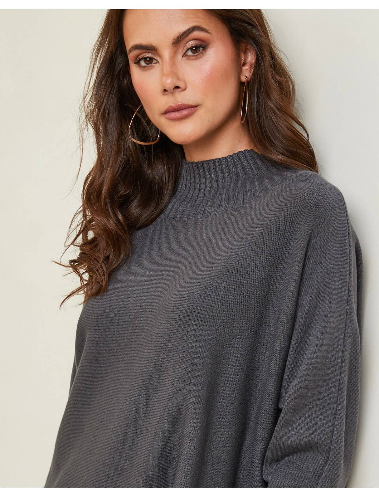 Pull col montant Marine