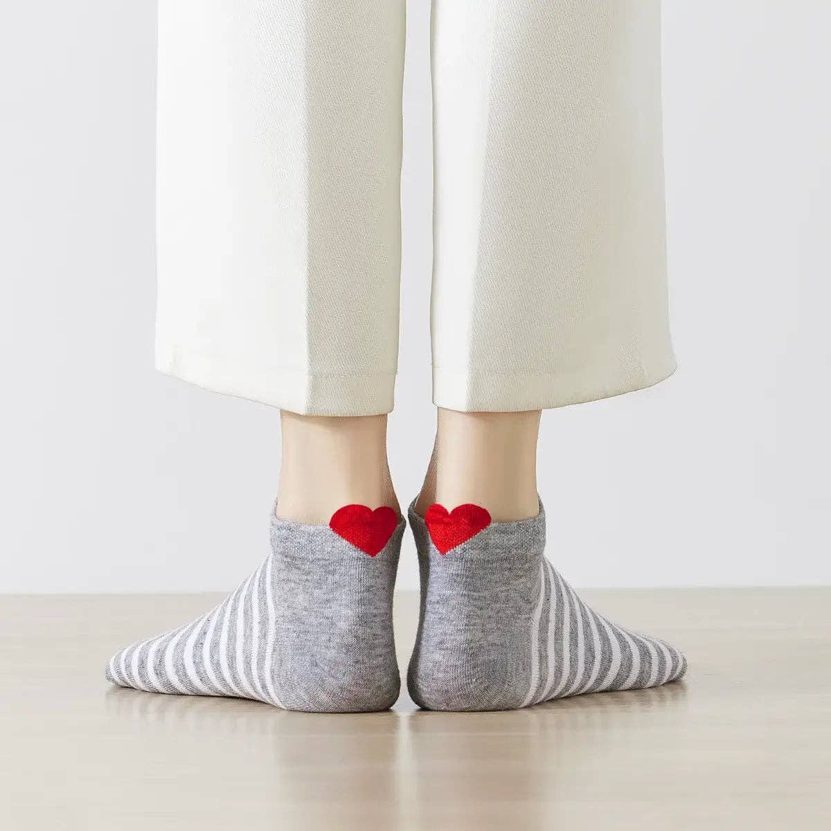 Lot de 5 Chaussettes Coup de Coeur Marine Femme I 35-41