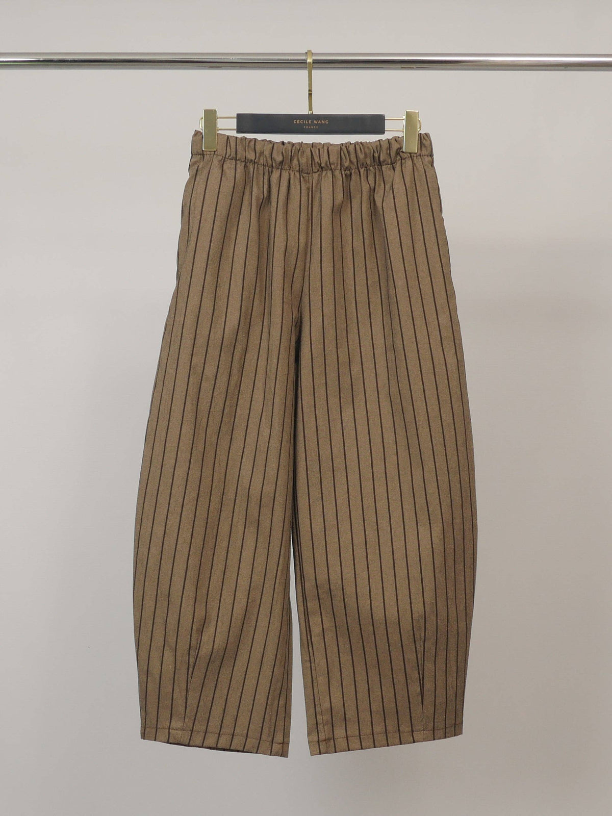 Pantalon ample à rayures verticales et taille élastique – THS67625BE2