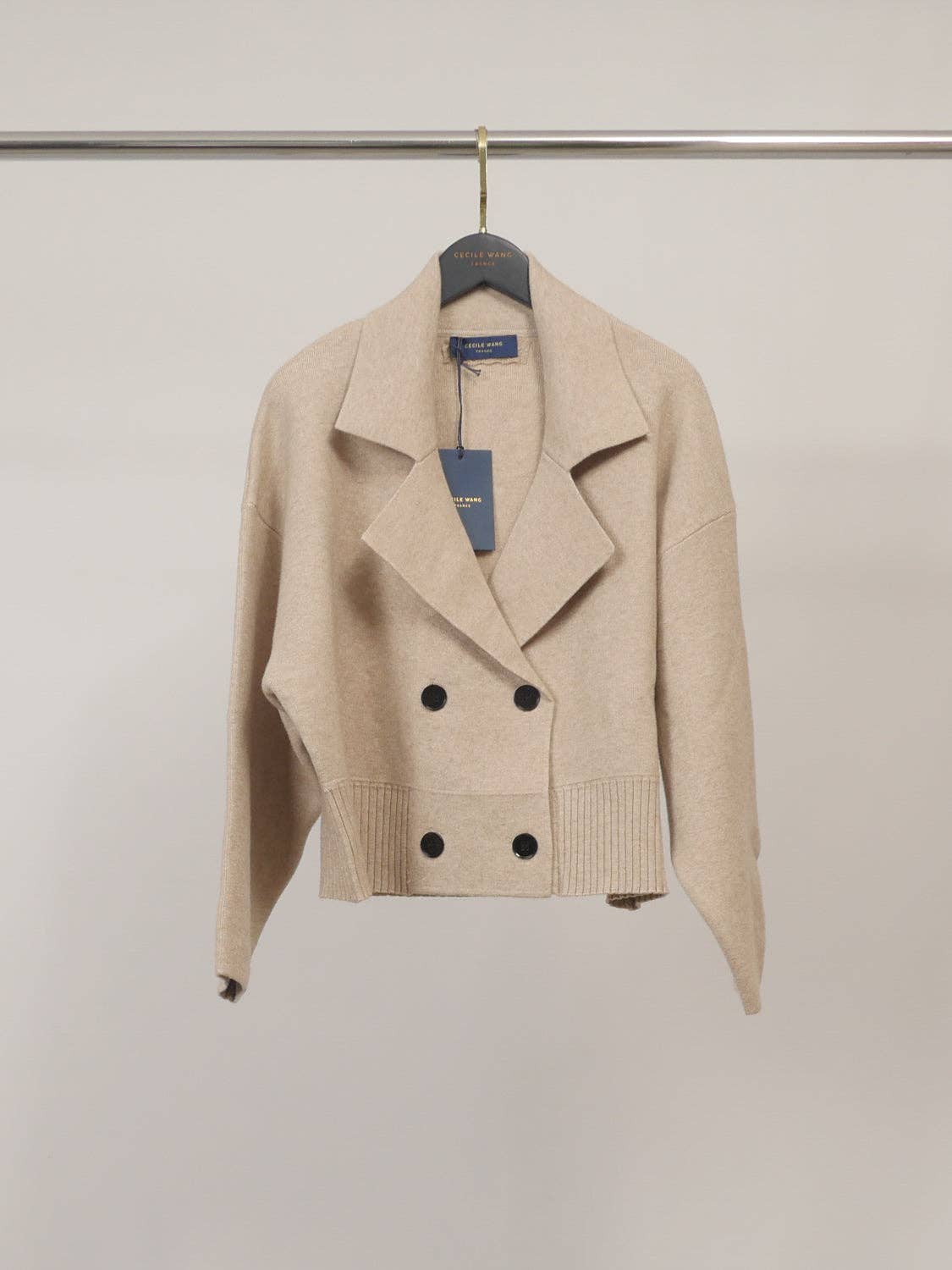 Veste en maille croisée HY30760