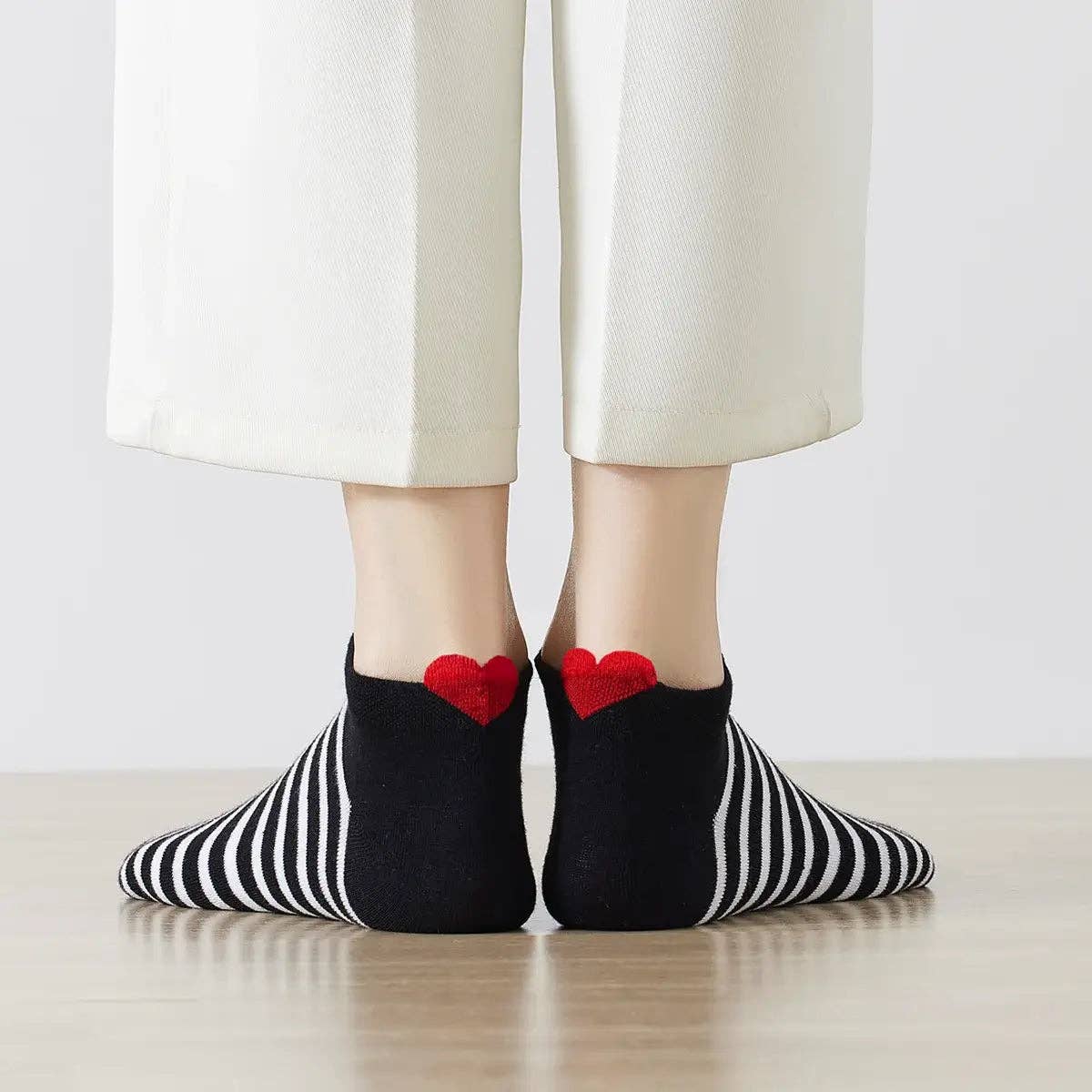 Lot de 5 Chaussettes Coup de Coeur Marine Femme I 35-41